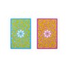 Copag 1546 Neoteric Design 100% Plastic Playing Cards, Poker Size (Standard) Yellow/Pink/Blue Double Deck Set (Jumbo Index)