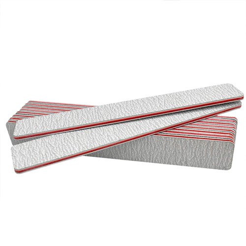 Karlash Professional Double Sided Emery Board Jumbo Zebra Nail File 80/80 10pcs