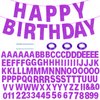 116 Pcs DIY Glitter Customizable Banner Kit Custom Banner Including 111 Letters and Numbers 3 Rope and 2 Threading Device for Personalized Decor for Women's Day Birthday Banner (Purple)