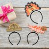 Yolyoo 9PCS Thanksgiving Turkey Headband Boppers for Thanksgiving Costume Accessories Headband Party Favors OneSize Fits All