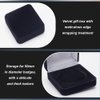 FINGERINSPIRE 4 Pcs 40mm Black Velvet Challenge Coin Storage Gift Box 2.58x2.58x1.4 Square Badge Presentation Display Box Single School Emblem Badge Display Holders Medal Lapel Pin Storage Boxes