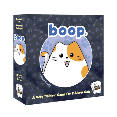 Smirk & Dagger BOOP: Adorable 2 Player Strategy Board Game, with 32 Cat and Kitten Pieces, Makes a Great Gift for Couples, Family, Adults and Kids Ages 10 and Up
