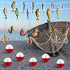 Gone Fishing Party Decorations Fish Decorations Fishing Party Banner Cotton Fish Net Decorations Fishing Bobber Honeycomb Balls Fish Hanging Swirls Fishing Theme Birthday Party Supplies