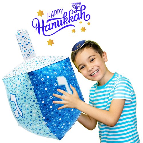 The Dreidel Company Hanukkah Inflatable Dreidel, Party Decorations, 24" Tall