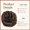 SOFEIYAN Claw Clip Messy Bun Hair Piece Wavy Curly Hair Bun Clip in Claw Chignon Ponytail Hairpieces Synthetic Tousled Updo Hair Extensions Scrunchie Hairpiece for Women, Golden Brown & Light Blonde