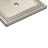 Franklin Brass Classic Beaded Wall Plate, Satin Nickel Single Duplex Outlet Cover, 3-Pack, W35059V-SN-C