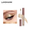 LANGMANNI 10 Pcs Liquid Glitter Eyeshadow Metallic Shimmer Glitter Eyeshadow Sweatproof Makeup Set,Glitter Pressed All Highly Pigmented Blending Powder For Woman & Girl (10pcs)