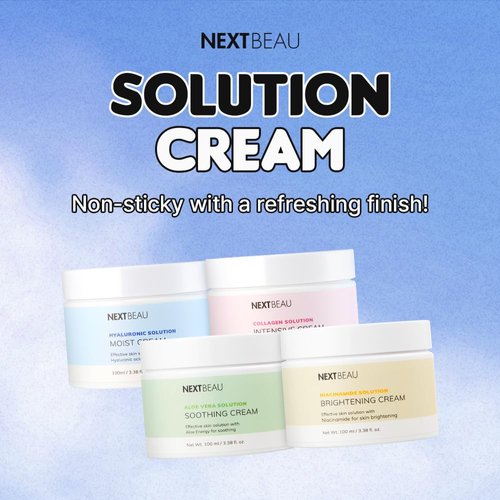 NEXTBEAU Aloe Vera Solution Soothing Cream 10. 48 fl. oz. / 310ml Face Cream/Moisturizer for Dry Skin, Hypoallergenic cream, Korean Skincare