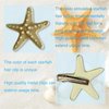 Starfish Hair Clips and Facial Glitter Decoration Set -5 in 1 -Mermaid Hair Clips Accessories - Starfish Hair Accessories for Girls Women