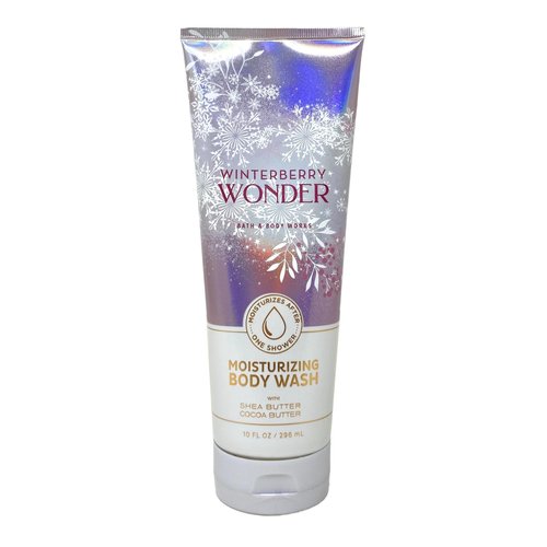 Bath & Body Works Winterberry Wonder 3 Pack Moisturizing Body Wash Bundle with a Himalayan Salts Springs Sample Soap