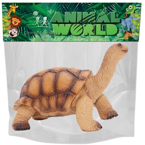 Gemini&Genius Giant Tortoise Toy Figure for Kids, Realistic Tortoise Action Figure Toy for Kids, Galapagos Giant Tortoise Figurine Wild Life Animal Toy Perfect Play, Display or Collection for Kids