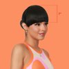 GLAM21USA Bangs Hair Clip In Bangs Clip on Bangs Sweet Bangs China Bang Synthetic Hair Piece Hair Extenstions for Women Sweet Bangs (China Bang, 1B - Off Black)