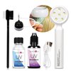 Arison Hair Extensions UV Glue V Light Kit Tools Clear Glue UV Lamp 30g Glue 30g Remover Wig Hair Professional Hairdresser