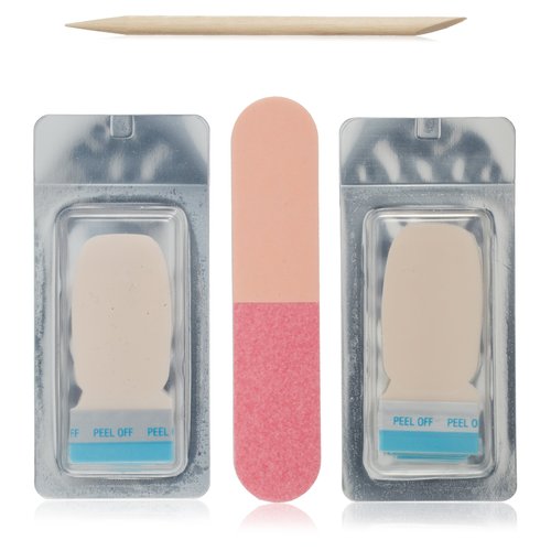 Sally Hansen Salon Insta Gel Strips, Shell We Dance?, 16 Gel Polish Strips & Gel Top Coat