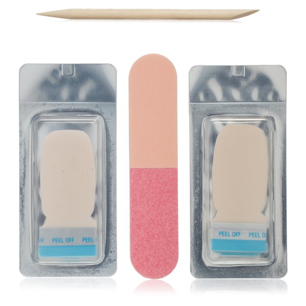Sally Hansen Salon Insta Gel Strips, Shell We Dance?, 16 Gel Polish Strips & Gel Top Coat