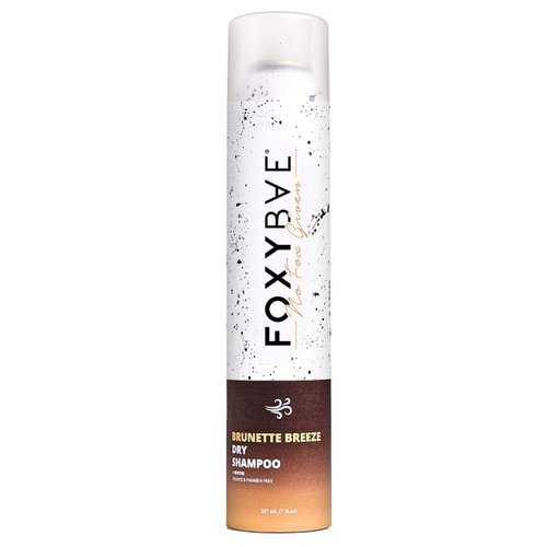 FoxyBae Dry Shampoo for Dark Hair - Brunette Breeze - Absorbs Excess Oil - Deodorizing, Quick Drying - Refreshing Volumizing, & Non-Toxic - Dark Brown & Brown Hair - for Women & Men - 7 Fl Oz