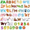 JoyCat Wooden Kids Magnets – 26 Cute Animals, Alphabet Uppercase Letters, and 0-9 Numbers, Fridge Magnets for Toddlers 1-3, Fun Educational Spelling Learning Gift for Toddlers & Kids