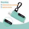 HEYSKAY 10PCS Lip Balm Holder Sleeves Keychain Compact Clip On Lipstick Holder Chapstick Holder Lip Gloss Holder Keychain Chapstick Elastic Sleeves