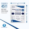 Dynarex Disposable Ice Packs for Injuries - Instant Cold Packs for First Aid, Swelling, Sprains & Abrasions - Single Use Cold Pack & Cold Compress Packs for Joint & Muscle Pain - 24-Pack, 4x5-Inch