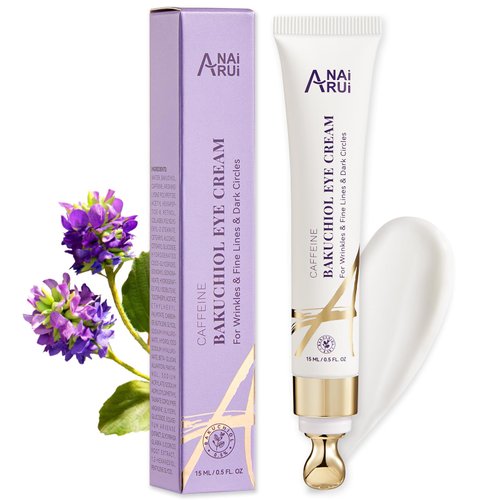ANAI RUI Caffeine Bakuchiol Firming Eye Cream, Retinol &amp; Peptide Eye Cream for Dark Circles, Puff...