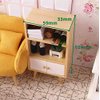 EatingBiting 1:12 Dollhouse Miniature Furniture Wooden Furniture Bookcase Sideboard Cabinet Shelf Bookshelf Storage Bookcase Storage Shelves Organizer Cabinet Storage Shelves Room mini Furniture