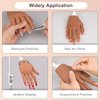 Practice Hand for Acrylic Nails,Silicone Nail Practice Hand with Stand Bracket,Realistic Bendable Mannequin Hand, Fake Hand for Nails Display, Manicure, Nail Tech