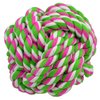 Amazing Pet Products Rope Dog Toy, 3.75-Inch Rope Ball, Multi Color