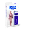 JOBST Opaque Thigh High with Silicone Dot Top Band, 30-40 mmHg Compression Stockings, Open Toe, Medium, Honey