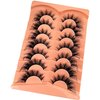 Yasnai Cat Eye Lashes False Eyelashes Volume Lashes Wispy Fake Lashes Natural Eyelashes 7 Pairs Pack 9D