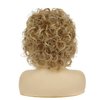 Dai Cloud Short Blonde Curly Wig for White Women Natural Looking Synthetic Halloween Cosplay Costume Wig