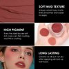 FOCALLURE Velvet-hazy Matte Cheek Lip Mud Dual-use For Lips And Cheek Lip Clay High Pigment Lipstick Blush Lasting Lip Tint
