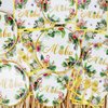 Luau Party Decorations, 81Pcs Hawaiian Party Decorations with Plates, Grass Skirt Tablecloth, Napkins, Forks for Summer Beach Party Aloha Party
