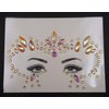 glow in the dark face gems stick on face jewels festival rave outfit mermaid rhinestone diamond pastie fluorescent body glitter jewels halloween face makeup (tp319 around eyes)