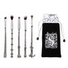 Gifts Wi-zard Wand Makeup Brushes 5 PCS Makeup Brush Set for Foundation Blending Blush Concealer Eyebrow Face Powder