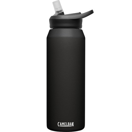 CamelBak eddy+ Water Bottle with Straw 32oz - Insulated Stainless Steel, Black