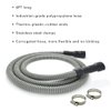 Universal Dishwasher Drain Hose - 6 Ft Discharge Hose - Corrugated and Flexible Dishwasher Hose Drain Replacement with Clamp