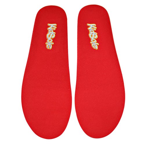 Red Orthotic Sports Insole by KidSole - Lightweight Soft & Sturdy Orthotic Technology for Active Children with Flat Feet and Other Arch Support Problems (US Kids Sizes 2-3.5 (22 CM))