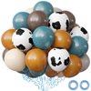 OuMuaMua Cowboy Western Party Decorations, 68Pcs Cow Print Balloons Kit, Coffee Brown Blue Cow Balloons for Cowboys Cowgirls Party Baby Shower Western Farm Birthday Party Supplies, 12 Inch