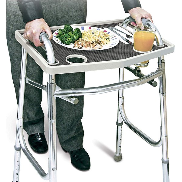 North American Walker Tray with Non-Slip Grip Mat
