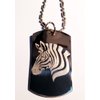 Zebra Horse Animal Logo Symbols - Military Dog Tag Luggage Tag Key Chain Metal Chain Necklace