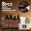 Gift Baskets for Men Body & Earth Bath Set 8PC Mens Gift Set Birthday Gifts for Men Sandalwood Bath and Body Gift Set, Self Care for Men, Husband Men Christmas Gifts Christmas Gifts for Men