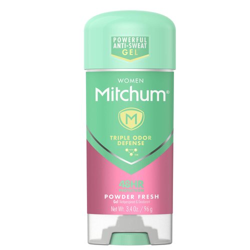 Mitchum Women Gel Antiperspirant Deodorant, Powder Fresh, 3.4oz.