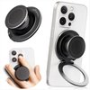 Mindsky Magnetic Phone Grip-Ultralight Aluminum Alloy 2024 New Double-Sided Magnetic Stand+pop airbag Ring 2-in-1 Compatible iPhone15ProMax/14/13/12series,Android,Tablet(Comes with 1 Magnetic Ring)