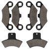LOCOPOW Front & Rear Brake Pads for Polaris Sportsman 335 500 400 Scrambler Magnum 500 325 Trail Boss 330 Trailblazer 400 250 Xpedition 325 425 Xplorer 400 4x4 1998-2004