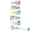 LUV HER Bluey Hair Accessories For Girls, 6pc Cute Hair Clips with Favorite Bluey Character Charms, Magical Confetti Hair Clips, Ages 3+