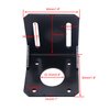 weideer 2Pcs 42mm Stepper Motor Mounting Bracket Alloy Steel L-Shape Fixed Seat for NEMA17 Stepper Motor with Screws and Nuts K-029-42