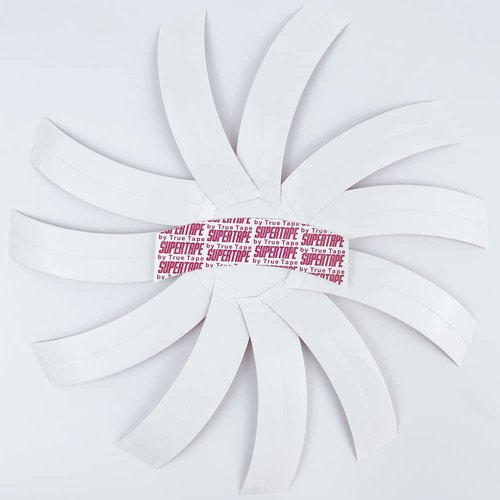 Lace Front Wig Tape 36 Pieces Hair Waterproof Strong Adhesive Tape Clear Double Sided Wig Tape for Lace Wigs (White)