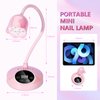 Makartt UV LED Nail Lamp - Mini UV Light for Gel Nails Polish Fast Curing Goosenecks UV Lamp 10W Rechargeable LED Nail Light Nail Dryer with 4 Timers & Auto Sensor Nail Lamp for Salon Home DIY Use