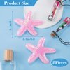 Joez Wonderful 8Pcs Starfish Hair Clips, Resin Cute Beach Sea Star Hair Barrettes Pins, Pink Mermaid Headpiece Hair Alligator Clips for Women Girls Hair Accessories Birthday Gift