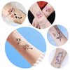 PHOGARY 90 Pieces 34 Sheets Cat Pets Theme Temporary Tattoos Kitty/Dog/Fox/Rabbit Patterned Body Art Waterproof Tattoos for Kids